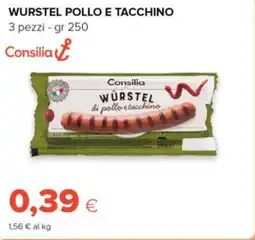 Oasi Consilia wurstel pollo e tacchino offerta