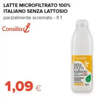 Consilia latte microfiltrato 100% italiano senza lattosio
