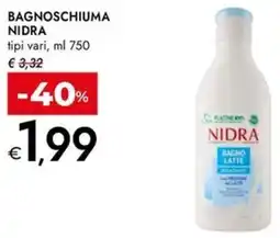 Bennet Bagnoschiuma NIDRA offerta