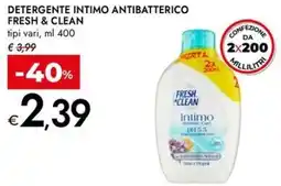 Bennet Detergente intimo antibatterico FRESH & CLEAN offerta