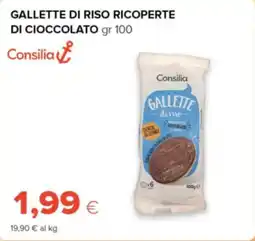 Oasi Consilia gallette di riso ricoperte di cioccolato offerta