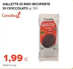 Oasi Consilia gallette di riso ricoperte di cioccolato offerta