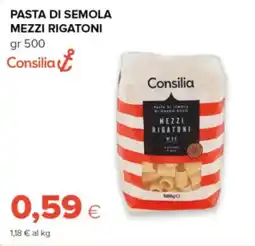 Oasi Consilia pasta di semola mezzi rigatoni offerta