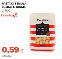 Oasi Consilia pasta di semola lumache rigate offerta