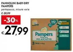 Bennet Pannolini baby-dry PAMPERS offerta