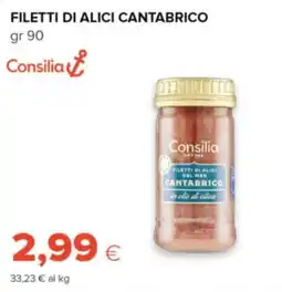 Oasi Consilia filetti di alici cantabrico offerta