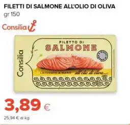 Oasi Consilia filetti di salmone all'olio di oliva offerta