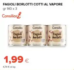 Oasi Consilia fagioli borlotti cotti al vapore offerta