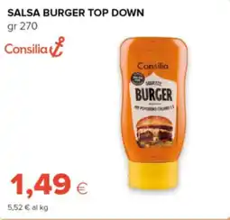 Oasi Consilia salsa burger top down offerta