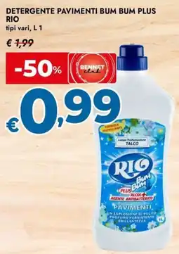 Bennet Detergente pavimenti bum bum plus RIO offerta