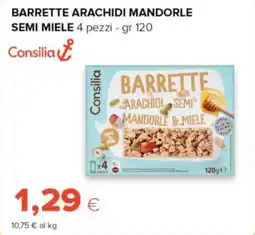 Oasi Consilia barrette arachidi mandorle semi miele offerta