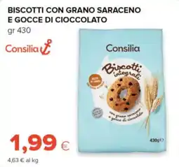 Oasi Consilia biscotti con grano saraceno e gocce di cioccolato offerta