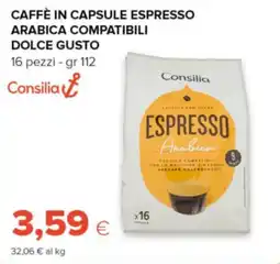 Oasi Consilia caffè in capsule espresso arabica compatibili dolce gusto offerta