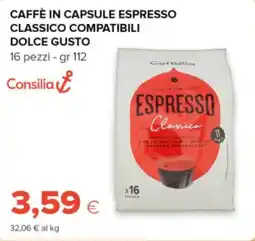 Oasi Consilia caffè in capsule espresso classico compatibili dolce gusto offerta