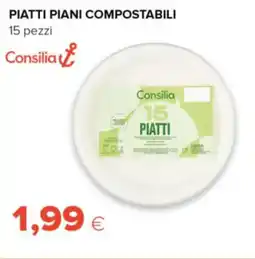 Oasi Consilia piatti piani compostabili offerta