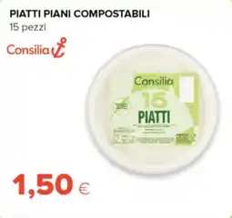 Oasi Consilia piatti piani compostabili offerta