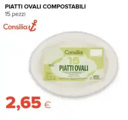 Oasi Consilia piatti ovali compostabili offerta