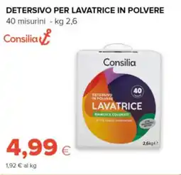 Oasi Consilia detersivo per lavatrice in polvere offerta