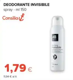 Oasi Consilia deodorante invisibile spray offerta