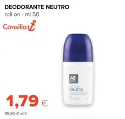 Oasi Consilia deodorante neutro roll on offerta