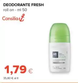 Oasi Consilia deodorante fresh roll on offerta