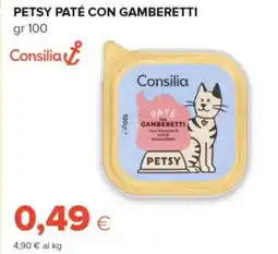 Oasi Consilia petsy paté con gamberetti offerta
