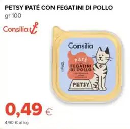 Oasi Consilia petsy paté con fegatini di pollo offerta