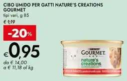 Bennet Cibo umido per gatti NATURE'S CREATIONS GOURMET offerta