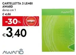 Bennet Cartelletta 3 lembi AWARD offerta