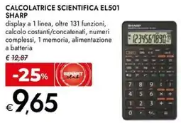 Bennet CALCOLATRICE SCIENTIFICA EL501 SHARP offerta