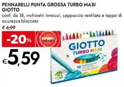 Bennet Pennarelli punta grossa turbo maxi GIOTTO offerta