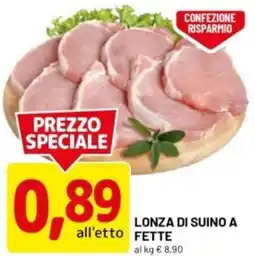 DPiù Lonza di suino a fette offerta