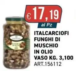 PGS Cash&Carry Italcarciofi funghi di muschio in olio vaso offerta