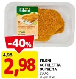DPiù Fileni cotoletta suprema offerta