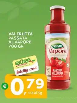 Extra Supermercati Valfrutta passata al vapore offerta