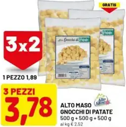 DPiù Alto maso gnocchi di patate offerta