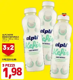 DPiù Alplí kefir bianco naturale offerta