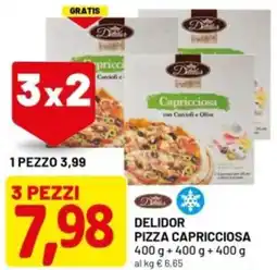 DPiù Delidor pizza capricciosa offerta