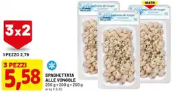 DPiù Spaghettata alle vongole offerta
