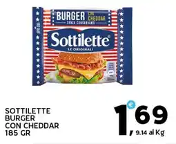 Extra Supermercati Sottilette burger con cheddar offerta