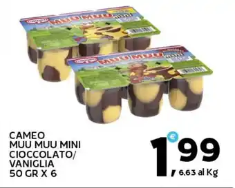 Extra Supermercati Cameo muu muu mini cioccolato/ vaniglia offerta