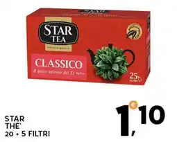 Extra Supermercati Star the' 20+5 filtri offerta