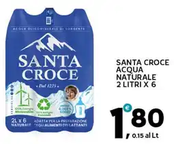 Extra Supermercati Santa croce acqua naturale offerta