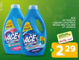 Ace detersivo liquido lavatrice regolare/colore