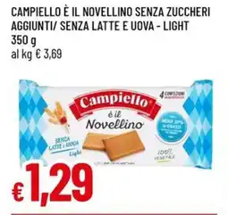 Galassia Campiello è il novellino senza zuccheri aggiunti/ senza latte e uova - light offerta