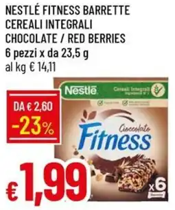 Galassia NESTLÉ FITNESS BARRETTE CEREALI INTEGRALI CHOCOLATE / RED BERRIES offerta