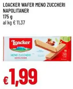 Galassia Loacker wafer meno zuccheri napolitaner offerta