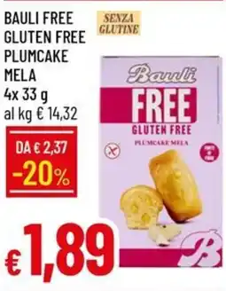 Galassia Bauli free gluten free plumcake mela offerta