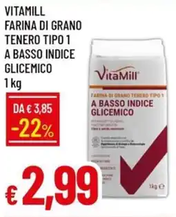 Galassia Vitamill farina di grano tenero tipo 1 a basso indice glicemico offerta