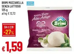 Galassia Brimi mozzarella senza lattosio offerta